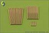 Master SM-200-002 USS Arizona BB-39 (1941) - secondary and AA armament barrels - 5in/51 (10pcs), 5in/25 (8pcs), Browning .50 (8pcs) barrels